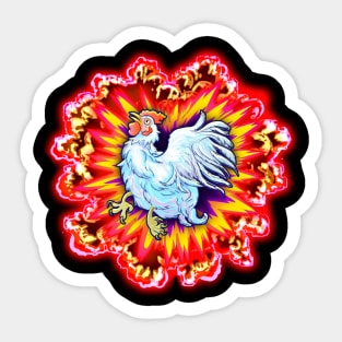 Thug chicken Sticker